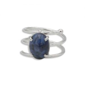 bague saphir cabochon bleu c-twyti